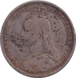 1890 SIXPENCE ( FINE )