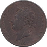 1827 HALFPENNY ( GF )