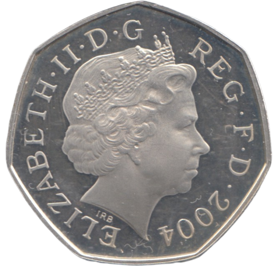 2004 SILVER PROOF 50 P
