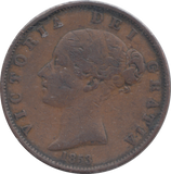 1853 HALFPENNY ( GF )