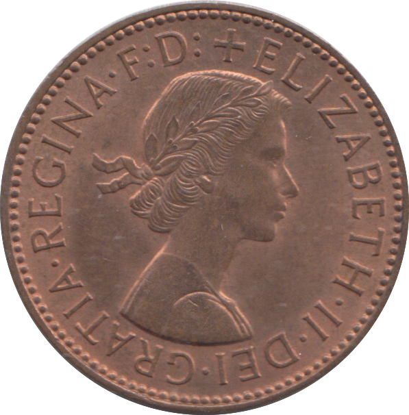 1962 HALF PENNY ( UNC )