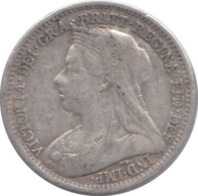 1900 THREEPENCE ( FINE )