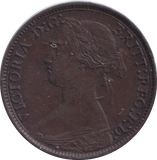 1866 FARTHING ( GFV )