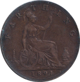 1894 FARTHING ( GVF )