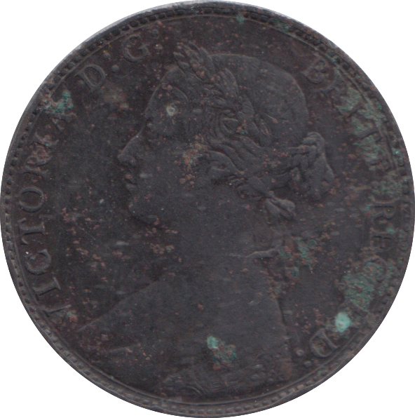 1875 HALF PENNY ( FINE )