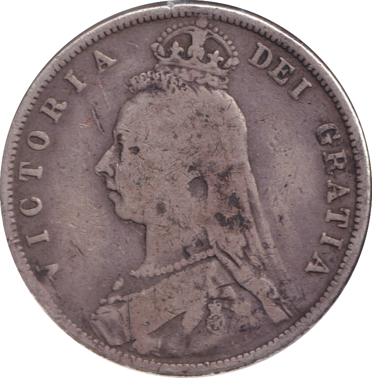 1888 HALFCROWN ( FINE )