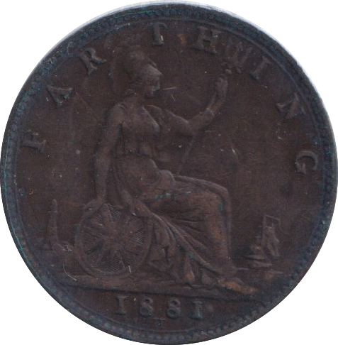 1881 FARTHING ( VF )