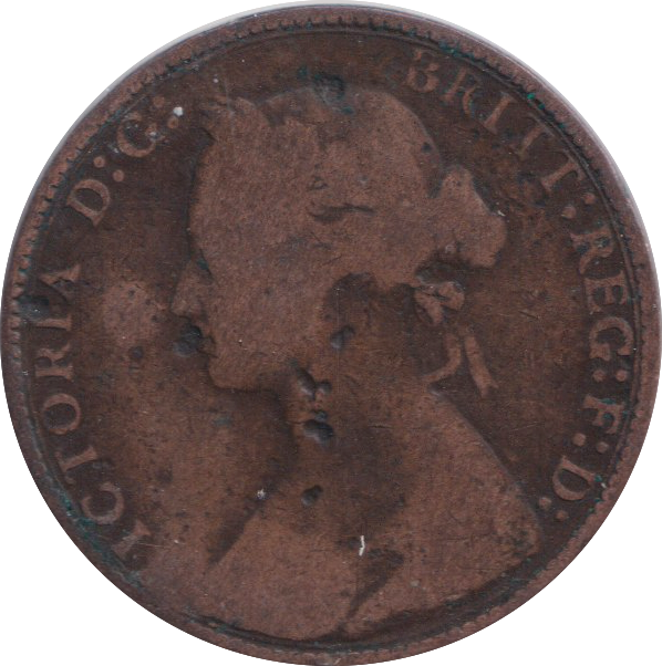 1875 HALFPENNY ( NF )