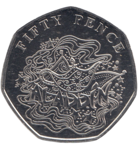 2019 50 PENCE ALADDIN