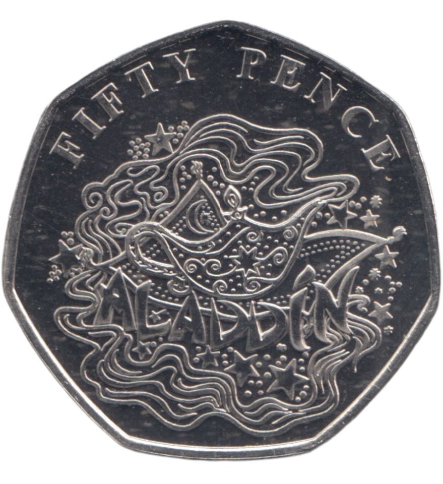 2019 50 PENCE ALADDIN