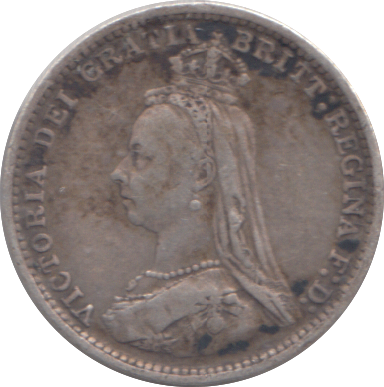1887 THREEPENCE ( GF )