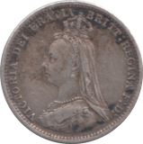 1887 THREEPENCE ( GF )