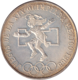 1968 SILVER 25 PESOS MEXICO