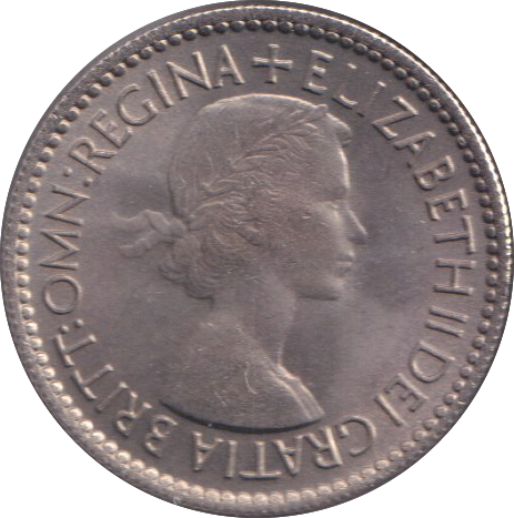 1953 SIXPENCE ( UNC )