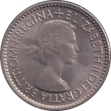1953 SIXPENCE ( UNC )