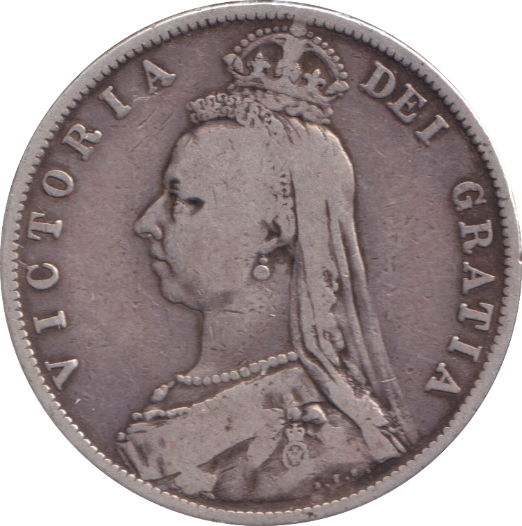 1887 HALFCROWN ( GF )