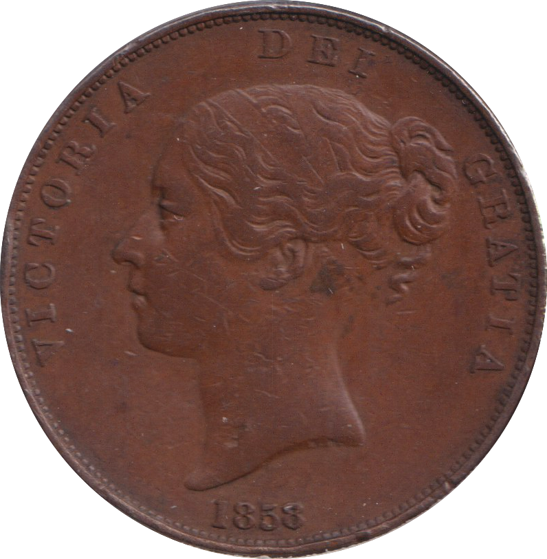 1858 PENNY ( FINE )