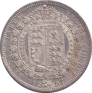 1887 HALFCROWN ( EF ) 4