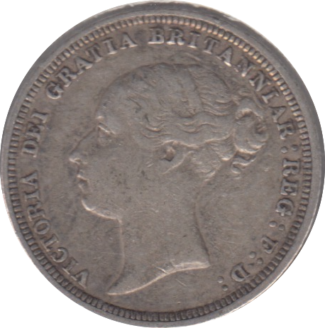 1885 SIX PENCE ( VF )