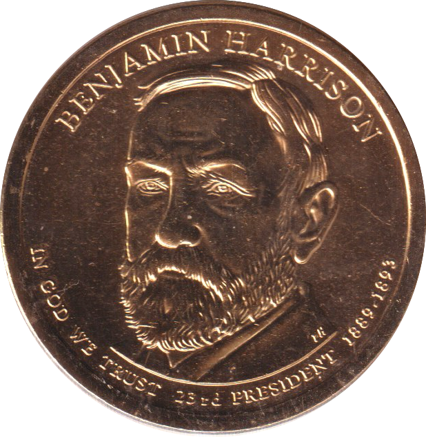 2015 BENJAMIN HARRISON DOLLAR USA