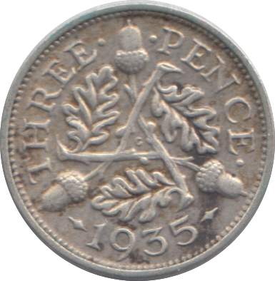 1935 THREEPENCE ( GVF )