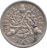 1935 THREEPENCE ( GVF )