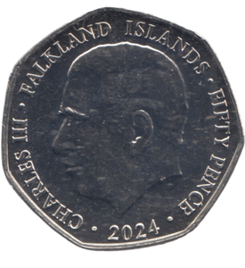 2024 50 PENCE KING PENGUIN CHRISTMAS