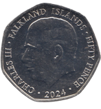 2024 50 PENCE KING PENGUIN CHRISTMAS
