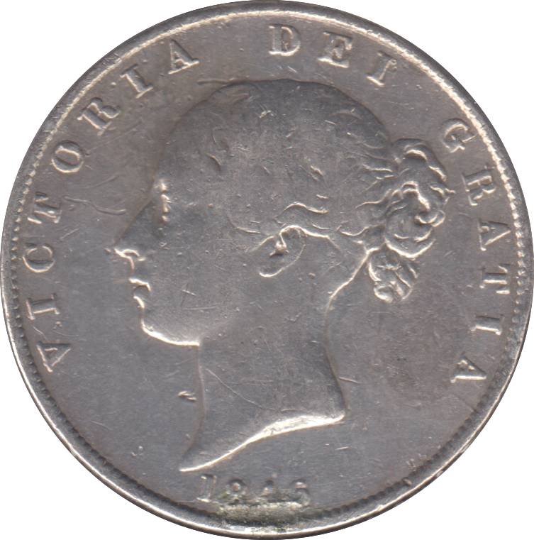 1846 HALFCROWN ( GF )