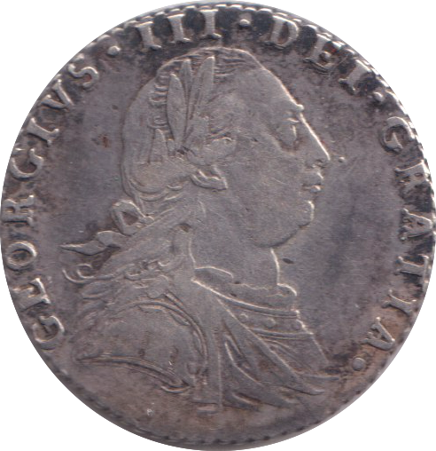 1787 SIXPENCE ( GVF )