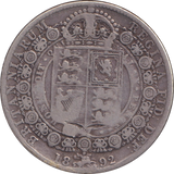 1892 HALFCROWN ( FINE )