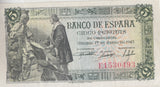 1945 5 PESTAS BANKNOTE SPAIN REF-1624