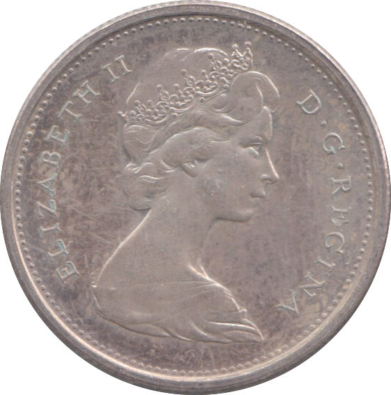 1967 SILVER CANADA 25 CENTS