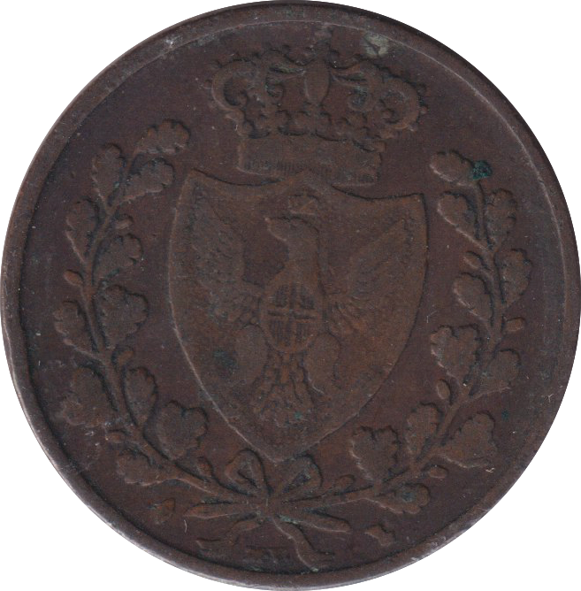 1826 5 CENTESIMI SARDINIA