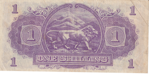 1943 ONE SHILLING EAST AFRICA BANKNOTE REF-1864