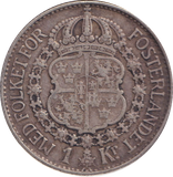 1938 SILVER 1 KRONA SWEDEN