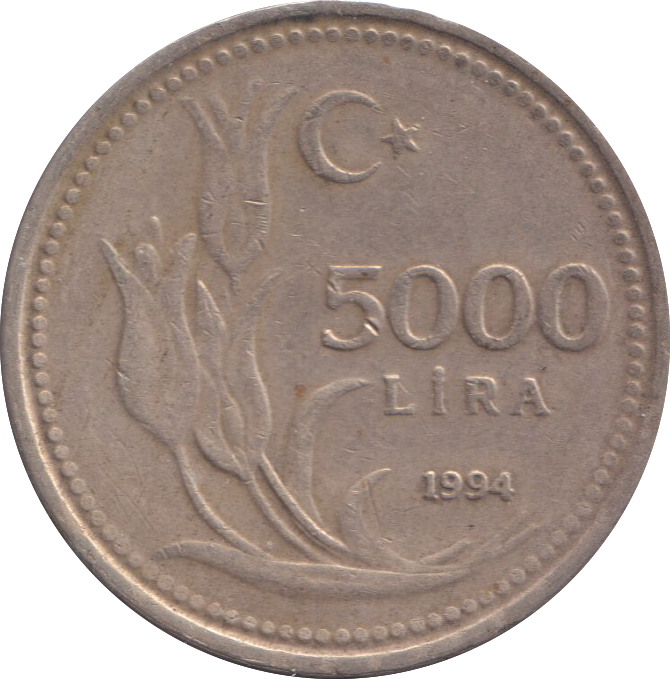 1994 5000 LIRA TURKEY
