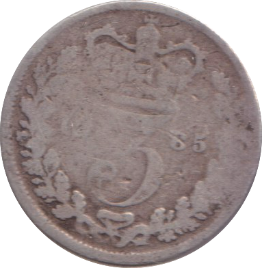 1885 THREEPENCE ( NF )