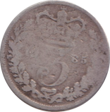 1885 THREEPENCE ( NF )