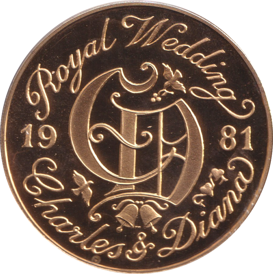 1981 ROYAL WEDDING PRINCE OF WALES LADY DIANA SPENCER MEDALLION