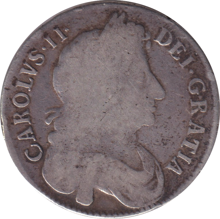 1673 HALFCROWN ( FINE )