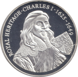 1996 SILVER PROOF TWO POUND ROYAL HERITAGE CHARLES I