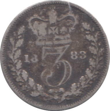 1883 THREEPENCE ( GF )