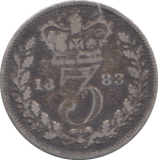 1883 THREEPENCE ( GF )