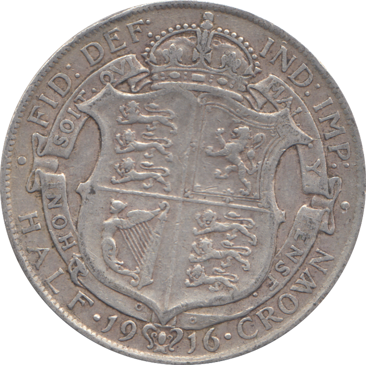 1916 HALFCROWN ( GF )