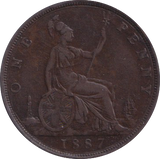 1887 PENNY ( VF )