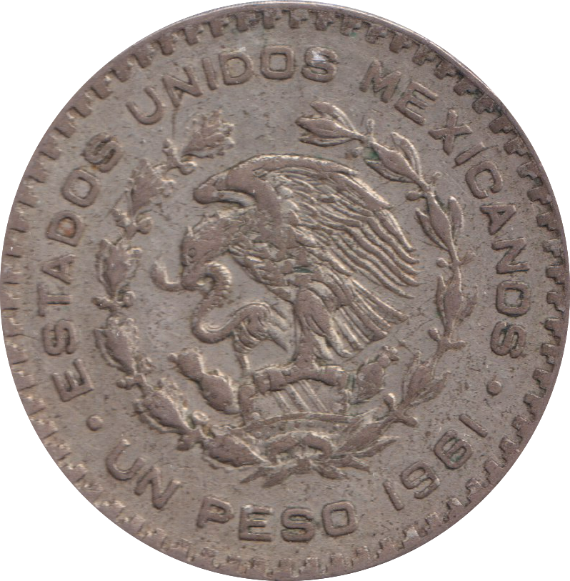 1961 1 PESO MEXICO