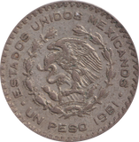 1961 1 PESO MEXICO