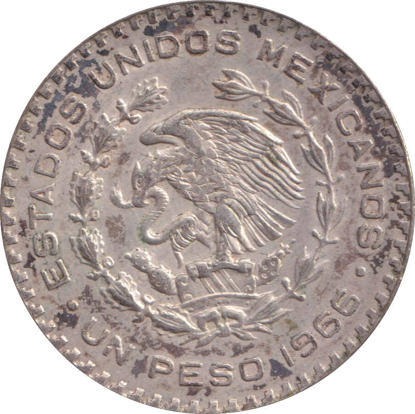 1966 1 PESO MEXICO