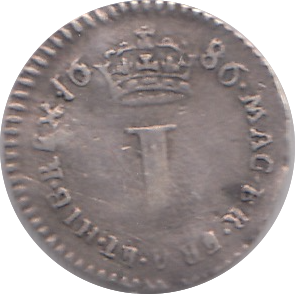 1686 MAUNDY ONE PENNY ( FINE )